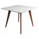 Стол прямоугольный R-Home Лунд 96x74.50x96 см МДФ цвет белый/орех