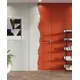 Дверь скрытая Stefur Invisible 58 глухая 210x60см CPL правый цвет белый черная кромка с замком и петлями
