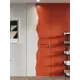 Дверь скрытая Stefur Invisible 58 Revers глухая 200x80см CPL направо внутрь цвет белый черная кромка с замком и петлями