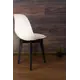 Стул Zip-Mebel Сашш 45x83x46 см велюр цвет белый/бежевый/черный