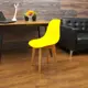 Стул Zip-Mebel Сашш 45x83x46 см ABS-пластик цвет желтый/светлое дерево