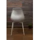 Комплект стульев 2 шт Zip-Mebel Туссе 45x83x46 см велюр цвет белый/светло-серый