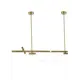 Светильник подвесной светодиодный Moderli Zhongshan Davis Lighting V10684-PL 12 м² нейтральный белый свет цвет золотистый