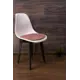 Комплект стульев 2 шт Zip-mebel Сашш 45x83x46 см велюр цвет белый/розовый/черный