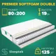 Матрас Sleeptek Premier SoftFoam Double 80x200x21 см независимый пружинный блок, 1-спальный