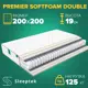 Матрас Sleeptek Premier SoftFoam Double 200x200x21 см независимый пружинный блок, 2-спальный