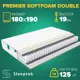 Матрас Sleeptek Premier SoftFoam Double 180x190x21 см независимый пружинный блок, 2-спальный