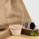 Корзина Азалия декор 12x29 см бамбук цвет белый