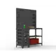 Стол-верстак c одной тумбой Metalex 111838 950х1000х400 мм, максимальная нагрузка до 260 кг, с комплектом аксессуаров
