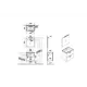 Комплект мебели Vitra Mia 60 см с ящиками, цвет белый глянец