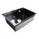 Мойка для кухни врезная с коландером Santrek SANTREK AQUA D7048HB 70x48 см глубина чаши 22 см нержавеющая сталь цвет черный