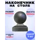 Кованый элемент Royal Kovka Наконечник на столб литье 60x60 мм h100 мм Набор 3 шт
