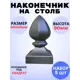 Кованый элемент Royal Kovka Наконечник на столб литье 40x40 h90 мм Набор 5 шт