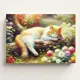 Картина без рамки Postermarket Спящий котенок 50x70 см