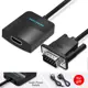 Мультимедиа конвертер Vention VGA с аудио - HDMI гибкий черный ACNBB