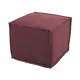 Пуф Wowpuff Квадро 50x40x50 см цвет бордовый