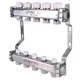 Коллекторная группа для теплого пола Valtec VTc.582.EMNX.0609 1"x3/4" евроконус 9 выходов нержавеющая сталь