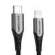 Кабель Vention USB 2.0 CM/Lightning 8M для iPad/iPhone 1 м серебристый TACHF