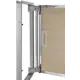Ревизионный лючок под плитку нажимной Лючки.РФ Секрет-Лайт металл 20x30 см