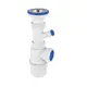 Сифон для ванны Virplast D40 мм белый 17559