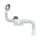 Сифон для ванны Unicorn D40 мм белый 260595