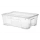 Ящик для хранения 39x28x14 см полипропилен цвет прозрачный