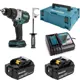 Дрель-шуруповерт аккумуляторная бесщеточная Makita DDF481RTJ, 18 В Li 2x5 Ач