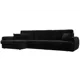 Диван раскладной Лига диванов 129302L 336x92x162 см велюр цвет seven 35 черный