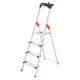 Стремянка алюминиевая Hailo 8040-407, 4 ступени, максимальная нагрузка 150 кг