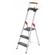 Стремянка алюминиевая Hailo 8050-307, 3 ступени, максимальная нагрузка 150 кг