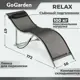 Шезлонг складной GoGarden 50303 Relax садовый 172x56x67 см