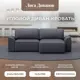 Диван раскладной Лига диванов Диван угловой Лига-048 НПБ 246x90x160 см эко-кожа цвет grifon 15 серый