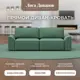 Диван раскладной Лига диванов Диван прямой Лига-048 НПБ 246x90x105 см рогожка цвет амур 11 зеленый