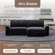 Диван раскладной Лига диванов Диван угловой Лига-048 НПБ 246x90x160 см велюр цвет tower 11 темно-серый