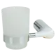 Стакан для зубных щеток Swensa Lock SWR-6600-33-CRM подвесной стекло/металл цвет хром