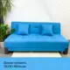 Диван раскладной Edlen 032 195x89x90 см рогожка цвет azure