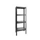 Стеллаж металлический Reli 75x200x40 см нагрузка до 120 кг сталь с покрытием цвет черный