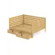 Кровать Solarius Tahta-spin120-190-2yash 130 x 101 x 200 см сосна цвет бежевый