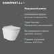 Комплект Инсталляция Geberit Duofix с панелью смыва Delta30 хром 458.163.21.1 унитаз подвесной Vortex сиденье белый глянцевый форма конус