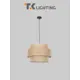 Светильник подвесной Tk lighting Calisto A068437 3 лампы 6 м² цвет коричневый