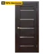 Дверь межкомнатная глухая Artens Дукато горизонтальная 60x200 см Hardflex цвет акация с замком и петлями