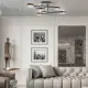 Люстра потолочная светодиодная Arte Milano Ferrara71040 3327.9958-6-780-250-led120w.bk нейтральный белый свет цвет черный