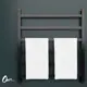 Полотенцесушитель водяной лестница Onix Moon black 70x80 см 1/2" нержавеющая сталь цвет черный