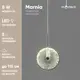 Светильник подвесной светодиодный Moderli Marnia V11161-pl 5 м² нейтральный белый свет цвет хром/прозрачный/зеленый
