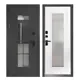 Входная дверь Buldoors HomeGlass Big Юг левый 205x86см цвет букле графит/белый матовый