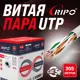 Кабель Ripo UTP4CAT5E 24AWG омедненный алюминий 2x305 м