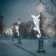 Светящаяся электрическая фигура Лепестки универсальная 244 ламп h 160 см белый