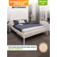 Кровать Solarius kr180loft-obiv-rs3-white-orto Кровать Лофт орто 185 x 90 x 206 см дсп цвет бежевый/белый