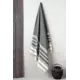 Полотенце для ванной ARYA HOME с бахромой Для Сауны 90x180 см Diamond серый