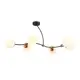 Люстра на штанге светодиодная Ambrella light Tr2555 12 м² нейтральный белый свет цвет черный